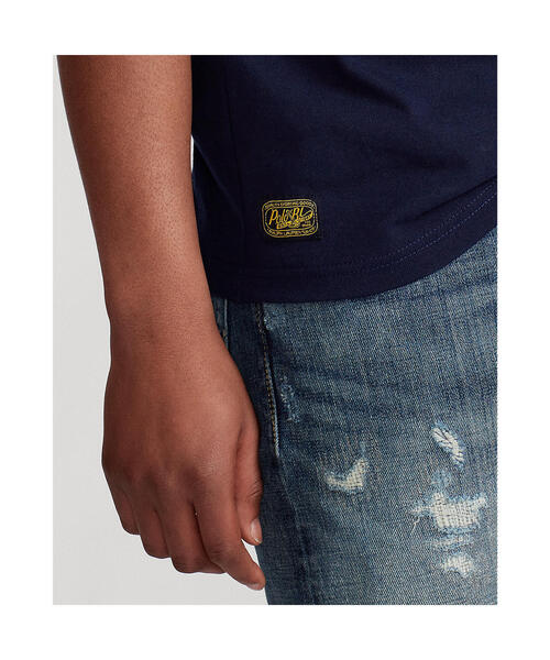 POLO RALPH LAUREN（ポロ ラルフ ローレン）の「クラシック フィット ジャージー グラフィック Tシャツ（Tシャツ/カットソー・メンズ・ネイビー系1・LARGE/SMALL/MEDIUM/X-LARGE/X-SMALL/XX-LARGE）」の4枚目の写真