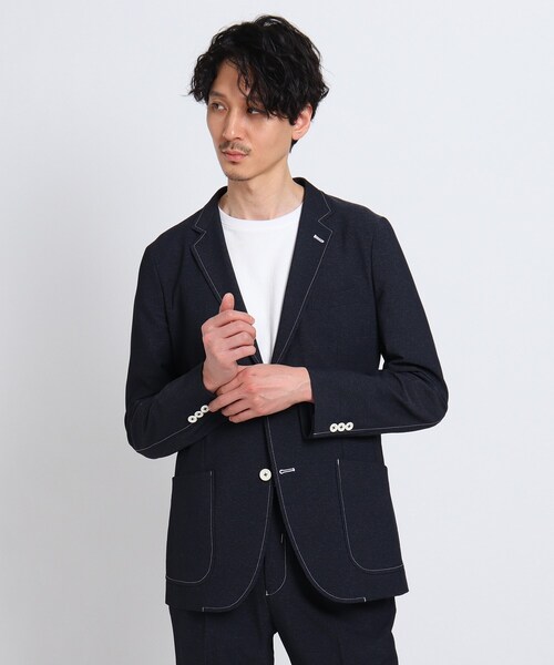 TAKEO KIKUCHI(タケオキクチ)の「◆4WAYカットソーデニムジャケット(デニムジャケット・メンズ・ダークネイビー・02/03/04)」の3枚目の写真