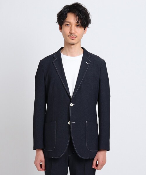 TAKEO KIKUCHI(タケオキクチ)の「◆4WAYカットソーデニムジャケット(デニムジャケット・メンズ・ダークネイビー・02/03/04)」の5枚目の写真