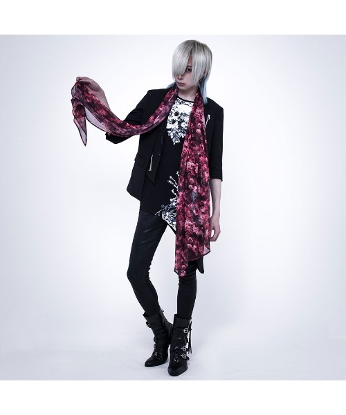CIVARIZE(シヴァーライズ)の「『CIVARIZE』フレア袖変形アシメTシャツ(Tシャツ/カットソー・メンズ・ホワイト/ブラック・FREE)」の10枚目の写真