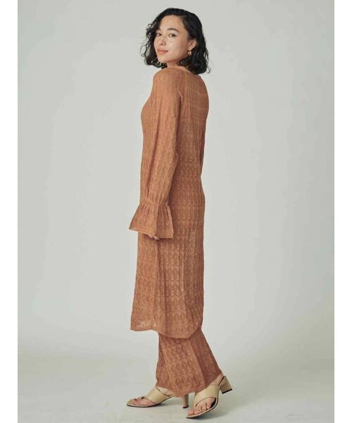 THE DAYZ TOKYO（ザデイズトーキョー）の「【THE DAYZ TOKYO】透かし編みニットワンピース（ワンピース・レディース・ブラック/ブラウン・FREE）」の13枚目の写真