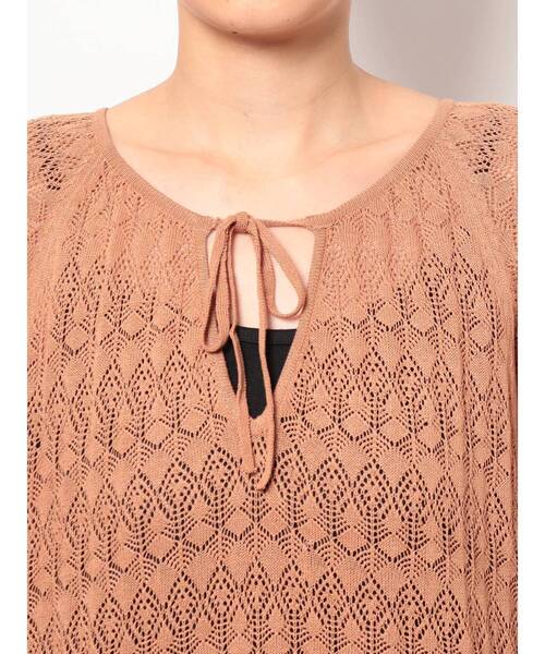 THE DAYZ TOKYO（ザデイズトーキョー）の「【THE DAYZ TOKYO】透かし編みニットワンピース（ワンピース・レディース・ブラック/ブラウン・FREE）」の16枚目の写真