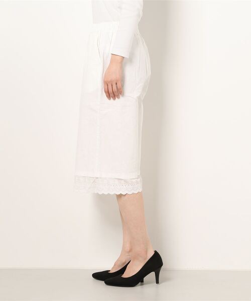 Clice de Paris（クリシェドゥパリス）の「K/裾レースパンツ（その他パンツ・レディース・オフホワイト・ONESIZE）」の3枚目の写真