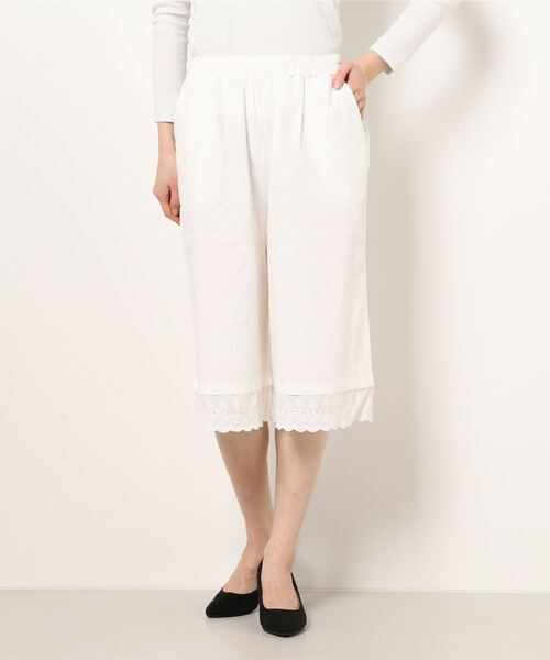 Clice de Paris（クリシェドゥパリス）の「K/裾レースパンツ（その他パンツ・レディース・オフホワイト・ONESIZE）」の9枚目の写真