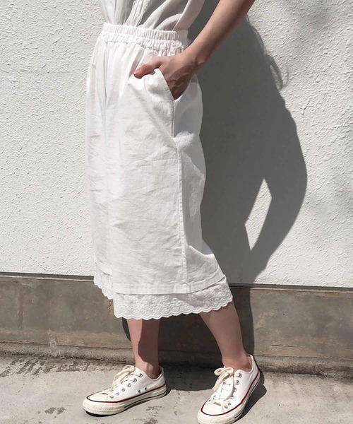 Clice de Paris（クリシェドゥパリス）の「K/裾レースパンツ（その他パンツ・レディース・オフホワイト・ONESIZE）」の8枚目の写真