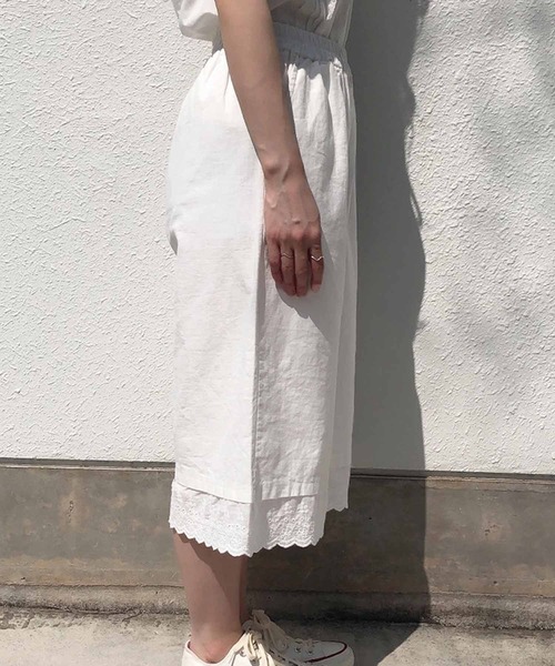 Clice de Paris（クリシェドゥパリス）の「K/裾レースパンツ（その他パンツ・レディース・オフホワイト・ONESIZE）」の7枚目の写真