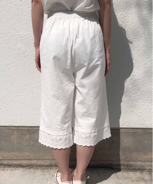 Clice de Paris（クリシェドゥパリス）の「K/裾レースパンツ（その他パンツ・レディース・オフホワイト・ONESIZE）」の6枚目の写真