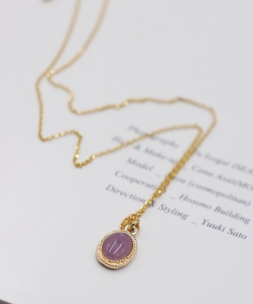 voov（ブーブ）の「ドロップ アクリルカラーシンプル ネックレス（ネックレス・レディース・グリーン/オレンジ/パープル/イエロー・フリー）」の11枚目の写真