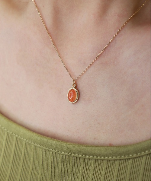 voov（ブーブ）の「ドロップ アクリルカラーシンプル ネックレス（ネックレス・レディース・グリーン/オレンジ/パープル/イエロー・フリー）」の15枚目の写真