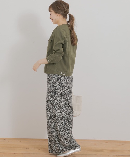 URBAN RESEARCH Sonny Label（アーバンリサーチサニーレーベル）の「ノーカラーコットンジャケット（ノーカラージャケット・レディース・ベージュ/オフホワイト/カーキ・FREE）」の12枚目の写真