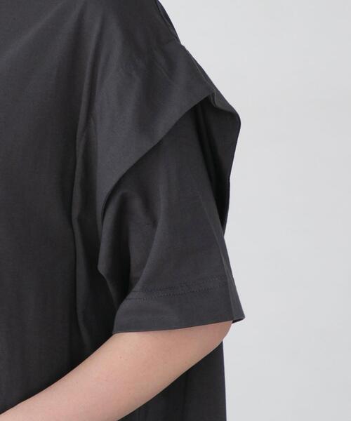 FEELING MADE(フィーリングメイド)の「FEELING MADE UVカット ショルダータック ロングワンピース(ワンピース・レディース・ライトブルー/パープル/ダークグレー/ダークグリーン・LARGE/MEDIUM)」の21枚目の写真