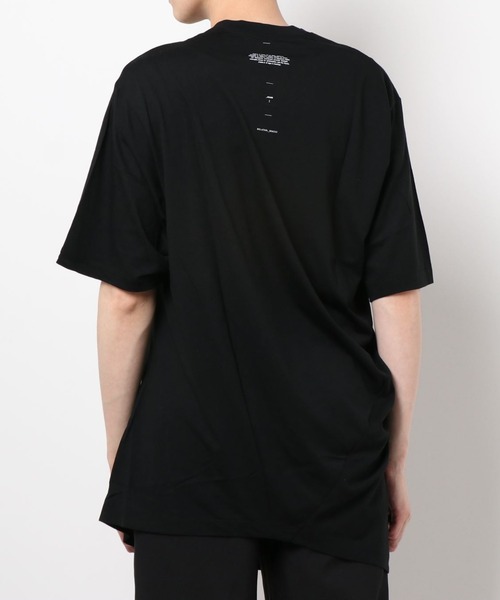 Julius ユリウス　アシンメトリック ブラック Tシャツ　bk2 Julius ユリウスアシンメトリック ブラック Tシャツbk2