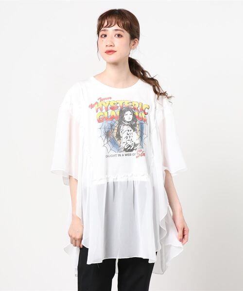 初期　ヒステリックグラマー ガール　フリル　tシャツ HYSTERIC GLAMOUR ヒステリックグラマー 0213CT19 ガール