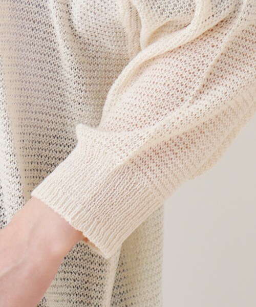 SHOO・LA・RUE(シューラルー)の「◆スラブトッパーカーディガン(カーディガン/ボレロ・レディース・ブラック/ブルー/グレー系8/ベージュ系その他7・02/03/04)」の9枚目の写真