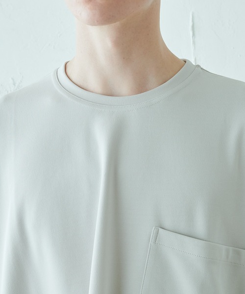 Lui's（ルイス）の「ポケット付ポンチョTシャツ（Tシャツ/カットソー・メンズ・ホワイト/オリーブ/ブラック・FREE）」の19枚目の写真