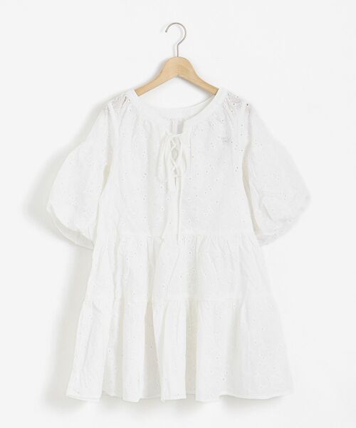 MAJESTIC LEGON（マジェスティックレゴン）の「レディレースチュニック（シャツ/ブラウス・レディース・ブラック/オフホワイト・SMALL/MEDIUM）」の10枚目の写真