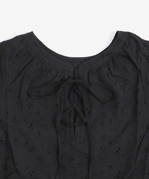 MAJESTIC LEGON（マジェスティックレゴン）の「レディレースチュニック（シャツ/ブラウス・レディース・ブラック/オフホワイト・SMALL/MEDIUM）」の16枚目の写真