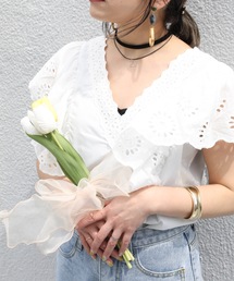 ap retro | コットンレースフリルデザインブラウス【ZOZO限定商品】(シャツ/ブラウス)