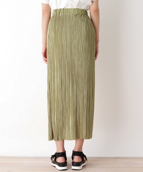 pink adobe(ピンクアドベ)の「◆【M-L】カットプリーツナロースカート(スカート・レディース・カーキ/ライトベージュ/レンガ・40/38)」の7枚目の写真