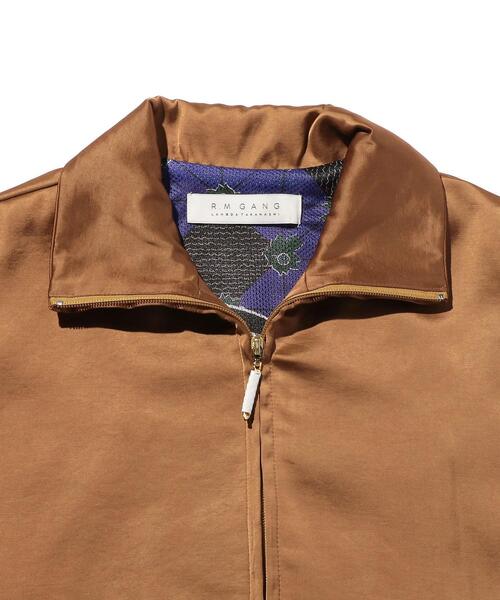 R.M GANG(アールエムギャングレベルモダニストギャング)の「<R.M GANG> SATIN BLOUSON/アウター(ブルゾン・メンズ・ブラック/ベージュ・FREE)」の11枚目の写真