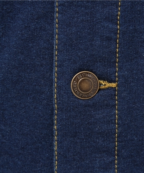 WEGO（ウィゴー）の「WEGO/フード付カットGジャン（デニムジャケット・レディース・ホワイト/ダークインディゴブルー/ライトインディゴブルー・FREE）」の11枚目の写真