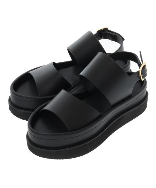 CLANE(クラネ)の「BULKY SOLE SANDAL(サンダル・レディース・ブラック/キャメル・38/37/36)」の5枚目の写真