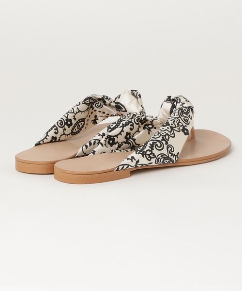 manipuri（マニプリ）の「MANIPURI(マニプリ)カレイドバンダナ　スカーフトングサンダル（サンダル・レディース・ホワイト/ブラック・38/39/35/36/37）」の11枚目の写真