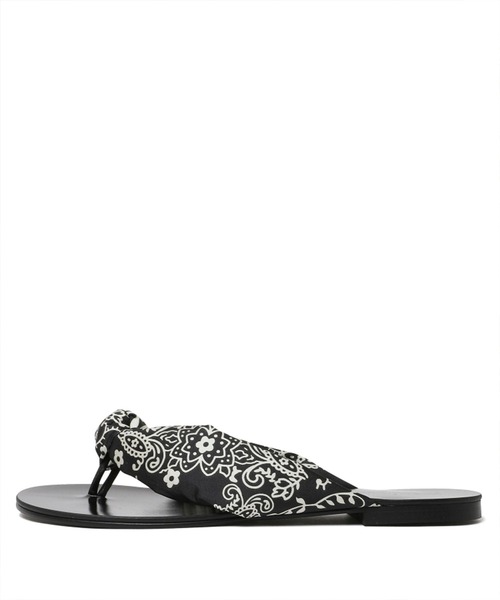 manipuri（マニプリ）の「MANIPURI(マニプリ)カレイドバンダナ　スカーフトングサンダル（サンダル・レディース・ホワイト/ブラック・38/39/35/36/37）」の14枚目の写真