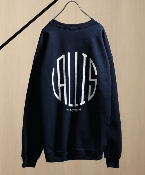 VALLIS by FACTOTUM（ヴァリスバイファクトタム）の「【VALLIS by FACTOTUM】別注サークルロゴスウェット（スウェット・メンズ・バーガンディー/ブラック/ネイビー/ブルー/グレー/ブラウン・LARGE/MEDIUM）」の5枚目の写真