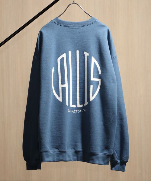 VALLIS by FACTOTUM（ヴァリスバイファクトタム）の「【VALLIS by FACTOTUM】別注サークルロゴスウェット（スウェット・メンズ・バーガンディー/ブラック/ネイビー/ブルー/グレー/ブラウン・LARGE/MEDIUM）」の6枚目の写真