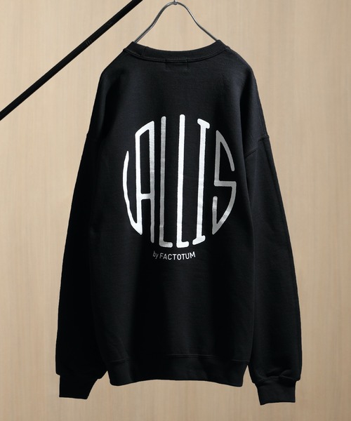 VALLIS by FACTOTUM（ヴァリスバイファクトタム）の「【VALLIS by FACTOTUM】別注サークルロゴスウェット（スウェット・メンズ・バーガンディー/ブラック/ネイビー/ブルー/グレー/ブラウン・LARGE/MEDIUM）」の2枚目の写真