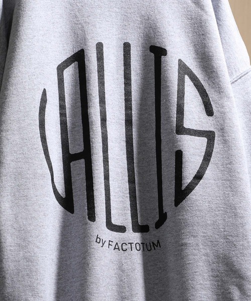 VALLIS by FACTOTUM（ヴァリスバイファクトタム）の「【VALLIS by FACTOTUM】別注サークルロゴスウェット（スウェット・メンズ・バーガンディー/ブラック/ネイビー/ブルー/グレー/ブラウン・LARGE/MEDIUM）」の17枚目の写真