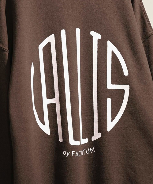 VALLIS by FACTOTUM（ヴァリスバイファクトタム）の「【VALLIS by FACTOTUM】別注サークルロゴスウェット（スウェット・メンズ・バーガンディー/ブラック/ネイビー/ブルー/グレー/ブラウン・LARGE/MEDIUM）」の18枚目の写真