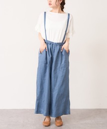 PUAL CE CIN | 【Du noir】ヨーロピアンリネンサス付きパンツ(その他パンツ)