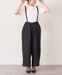 PUAL CE CIN | 【Du noir】ヨーロピアンリネンサス付きパンツ(その他パンツ)