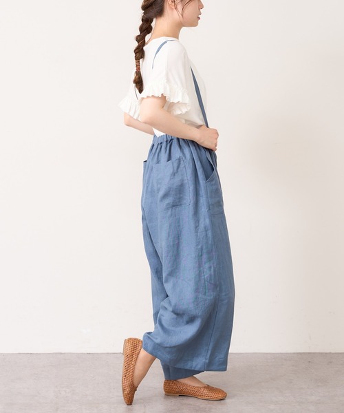 PUAL CE CIN（ピュアルセシン）の「【Du noir】ヨーロピアンリネンサス付きパンツ（その他パンツ・レディース・ブラック/ブルー系その他・FREE）」の7枚目の写真