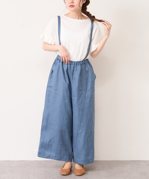 PUAL CE CIN（ピュアルセシン）の「【Du noir】ヨーロピアンリネンサス付きパンツ（その他パンツ・レディース・ブラック/ブルー系その他・FREE）」の5枚目の写真