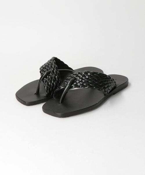 BEAUTY&YOUTH UNITED ARROWS（ビューティーアンドユースユナイテッドアローズ）の「BY レザーメッシュコンビクロスサンダル ◆（サンダル・レディース・ホワイト/ブラック・37/36/38）」の10枚目の写真