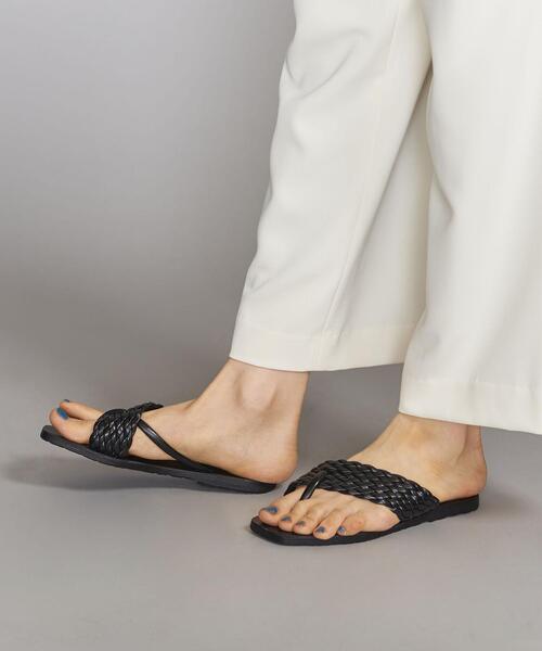 BEAUTY&YOUTH UNITED ARROWS（ビューティーアンドユースユナイテッドアローズ）の「BY レザーメッシュコンビクロスサンダル ◆（サンダル・レディース・ホワイト/ブラック・37/36/38）」の11枚目の写真