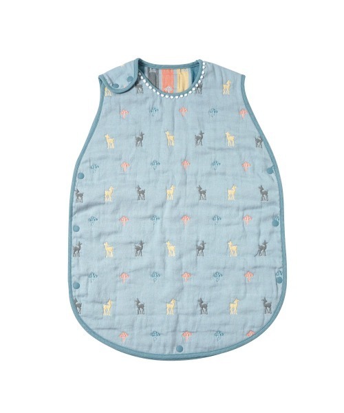 【10mois(ディモワ)】ふくふくガーゼ(6重ガーゼ) アメリ スリーパー (キッズサイズ)（ベビーパジャマ/スリーパー）｜10mois（ディモワ）