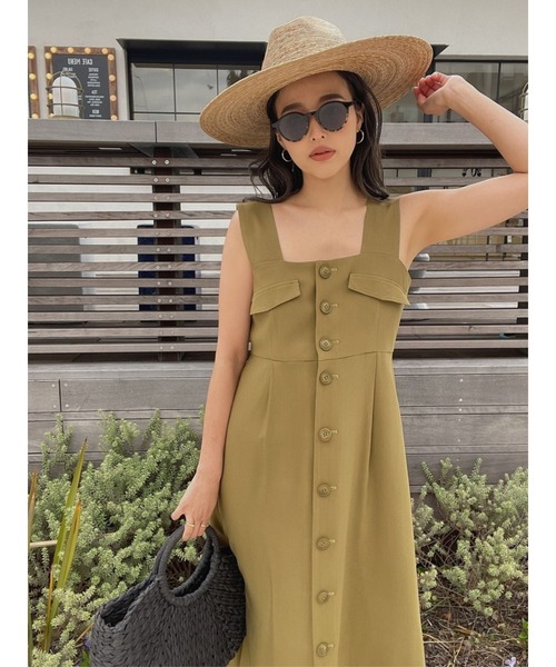 TRUNC（トランクエイティーエイト）の「Front Button OnePiece（ワンピース・レディース・カーキ/ブラウン・FREE）」の21枚目の写真