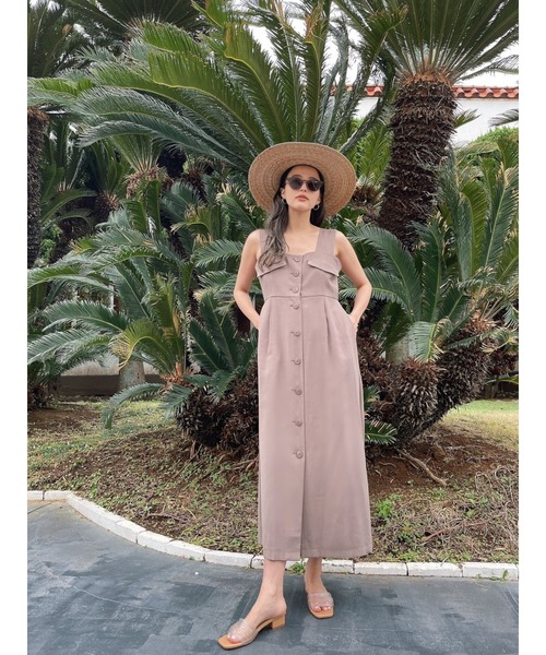 TRUNC（トランクエイティーエイト）の「Front Button OnePiece（ワンピース・レディース・カーキ/ブラウン・FREE）」の22枚目の写真