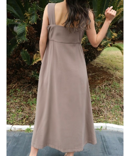 TRUNC（トランクエイティーエイト）の「Front Button OnePiece（ワンピース・レディース・カーキ/ブラウン・FREE）」の5枚目の写真