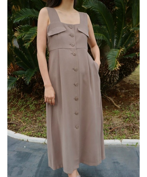 TRUNC（トランクエイティーエイト）の「Front Button OnePiece（ワンピース・レディース・カーキ/ブラウン・FREE）」の19枚目の写真