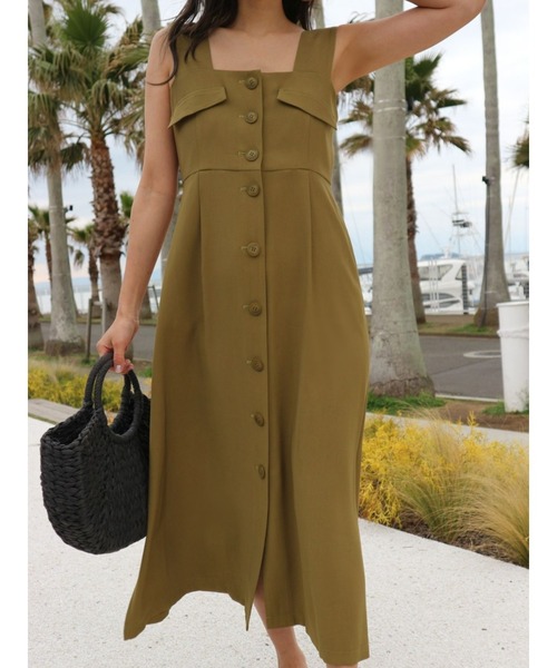 TRUNC（トランクエイティーエイト）の「Front Button OnePiece（ワンピース・レディース・カーキ/ブラウン・FREE）」の16枚目の写真