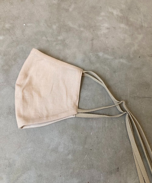 CAPRICIEUX LE'MAGE（カプリシューレマージュ）の「うるおいリボンマスク（マスク・レディース・ホワイト/ベージュ/ネイビー/グレイッシュベージュ・FREE）」の20枚目の写真