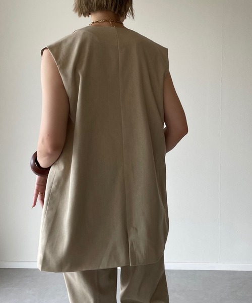 【未使用品】motomi.m /モトミエム/リネンジャケット/ナチュラル 未使用品】motomi.m /モトミエム/リネンジャケット/ナチュラル
