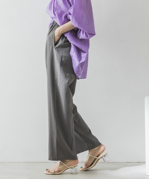 URBAN RESEARCH（アーバンリサーチ）の「リネンイージーパンツ（その他パンツ・レディース・チャコールグレー/ベージュ/カーキ・FREE）」の13枚目の写真