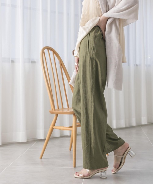 URBAN RESEARCH（アーバンリサーチ）の「リネンイージーパンツ（その他パンツ・レディース・チャコールグレー/ベージュ/カーキ・FREE）」の16枚目の写真