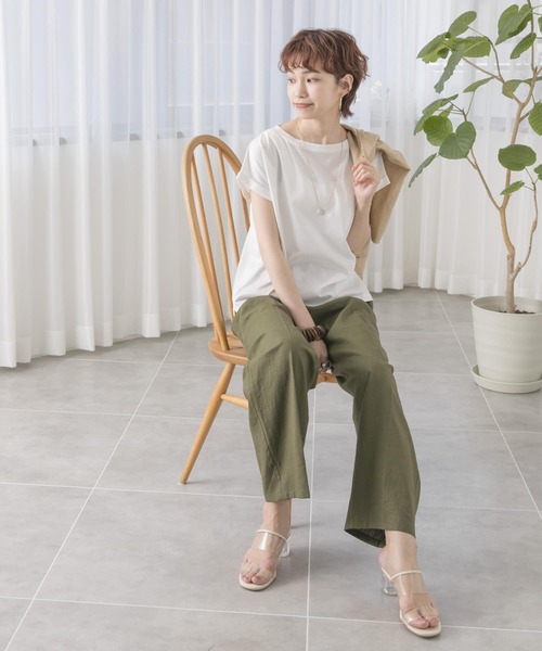 URBAN RESEARCH（アーバンリサーチ）の「リネンイージーパンツ（その他パンツ・レディース・チャコールグレー/ベージュ/カーキ・FREE）」の17枚目の写真